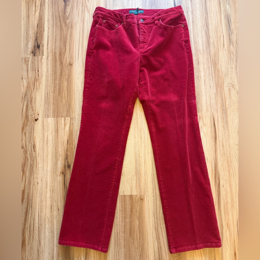 Ralph Lauren Vibrant Red Corduroy Trousers